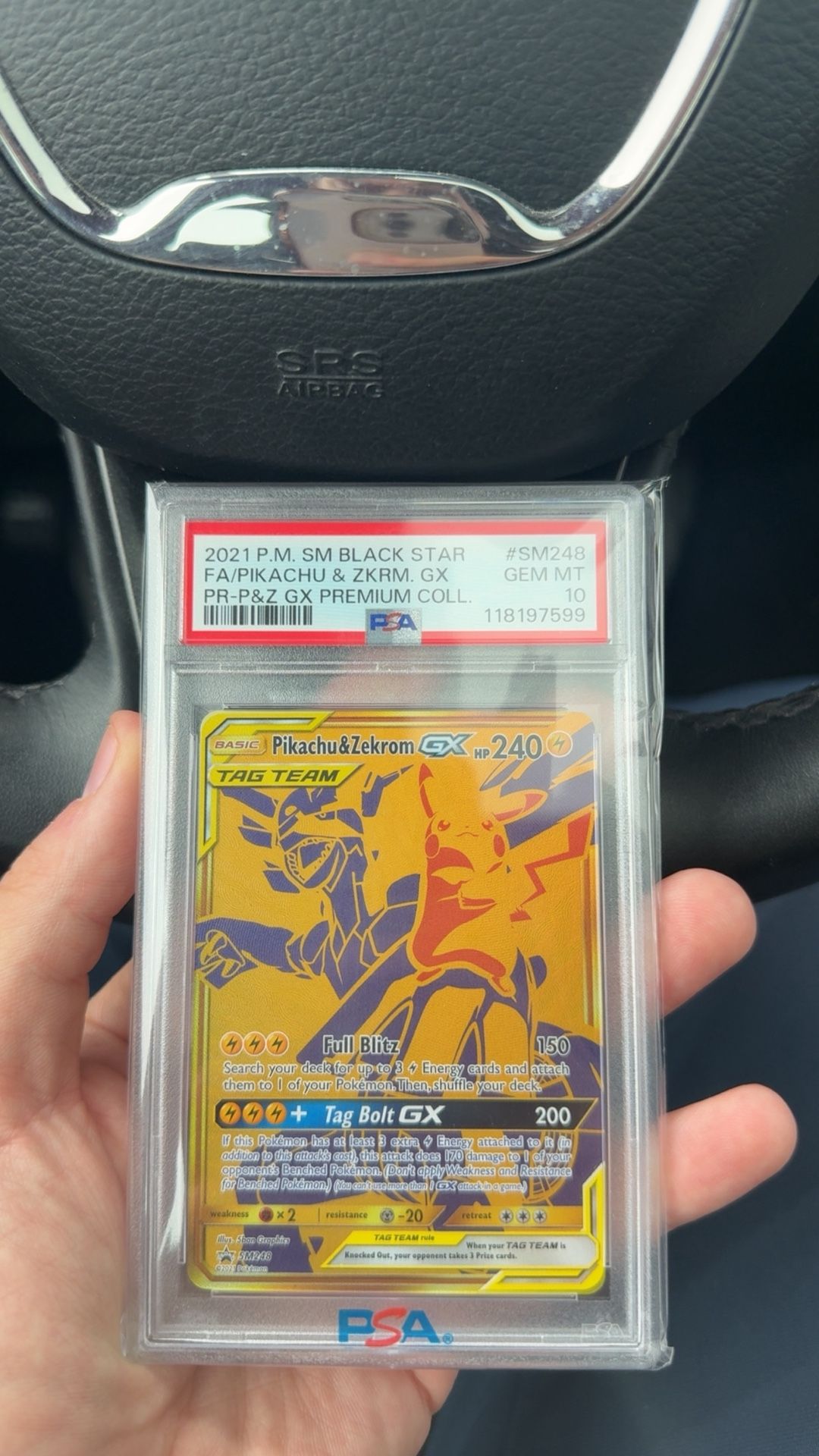 2021 Pikachu And zkrm Tag Team PSA 10
