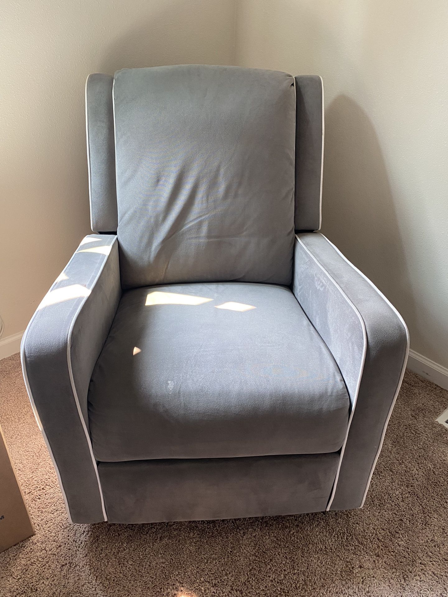 Gray Rocking Recliner