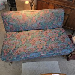 Floral Print Settee Love Seat