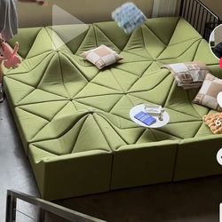 BRAND NEW DUNE SOFA SET, SIZE 12x12x12x12FT  FABRIC  Bella apple. CUSTOM MADE AVAILABLE