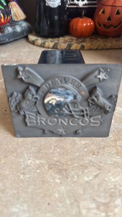 Vintage 1990’s Denver Broncos Metal Trailer Hitch Cover