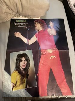 Ozzy Osborne & Randy Rhoads A Commemorative Poster