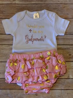 Would you be my godparents onesie
