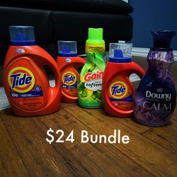 Tide, Gain, And Downy Bundle (laundry detergent and fabric softener)