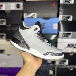 Size 8.5M - Jordan 3 “Wolf Grey”