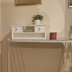 Console  Mirror And Vanity Drawer 