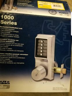 Push button lockset