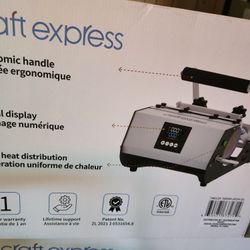 Craft Express White Elite Pro Tumbler Heat Press.