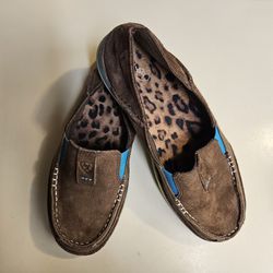 Ariat Women's Brown Suede Loafers Size 7B