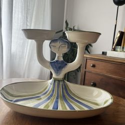 Hedi Schoop Ceramic Lady Serving Tray 