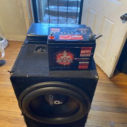 2 15 in sub amp n battery 