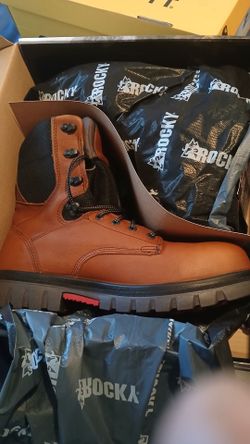 Brand new men's rocky work boots made in the u s a   11m