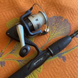 Shakespeare, fishing rod and reel