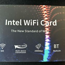 WiFi 6E Wireless Card Intel AX210 NGW Bluetooth 5.3 Tri-Band 5400Mbps M.2/NGFF.  Plus USB WiFi 6 AX1800 Wireless USB adapter