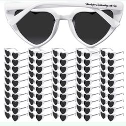 White heart sunglasses