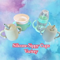 Silicone sippy cups like new
