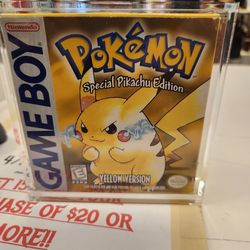 Pokemon Yellow In Box (First Print)