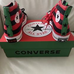 NEW Converse Chuck 70 Hi Black Beauty Fiery Unisex 9M - 11W