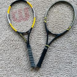 Used WILSON raquets.