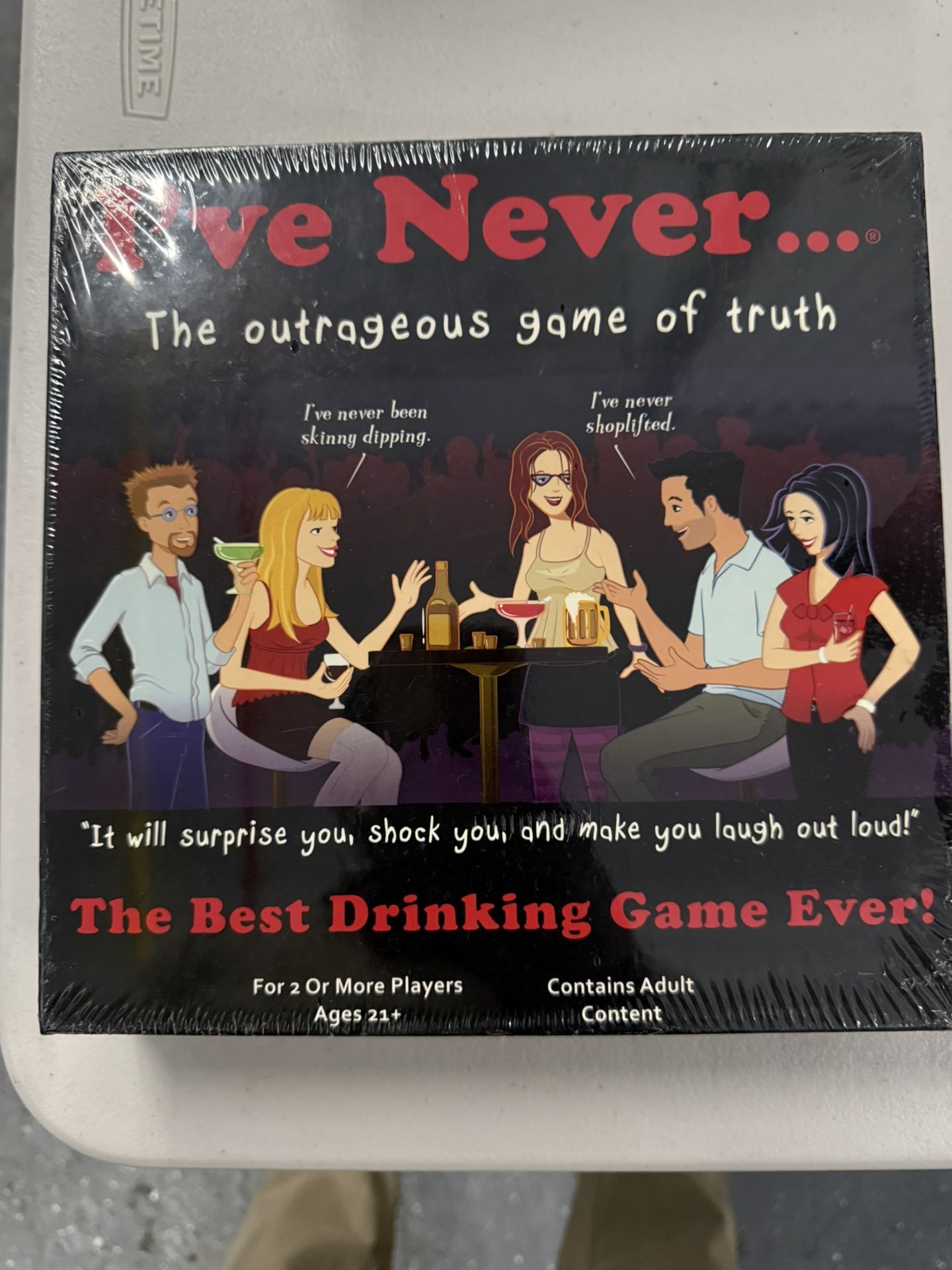 NEW I've Never Board Game - The Outrageous Drinking Game of Hidden Secrets Adults