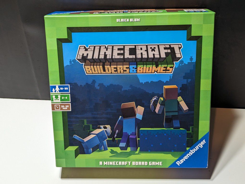 Minecraft Builders & Biomes Board Game by Ravensburger - Strategic Building and Exploration