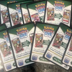 Pokemon Live Redemption Cards