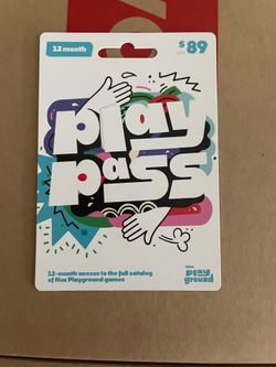 12 Month Play Pass Subscription- Next Playground