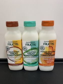 New 3x Garnier Fructis Treat Conditioner Hair Care