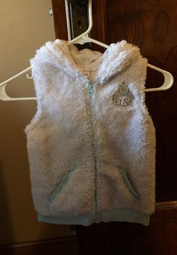 Disney Elsa White Vest (Size 5)