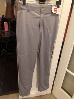 NEW Wilson Relaxed Fit Baseball Pants Classic Sz Small Grey NWT