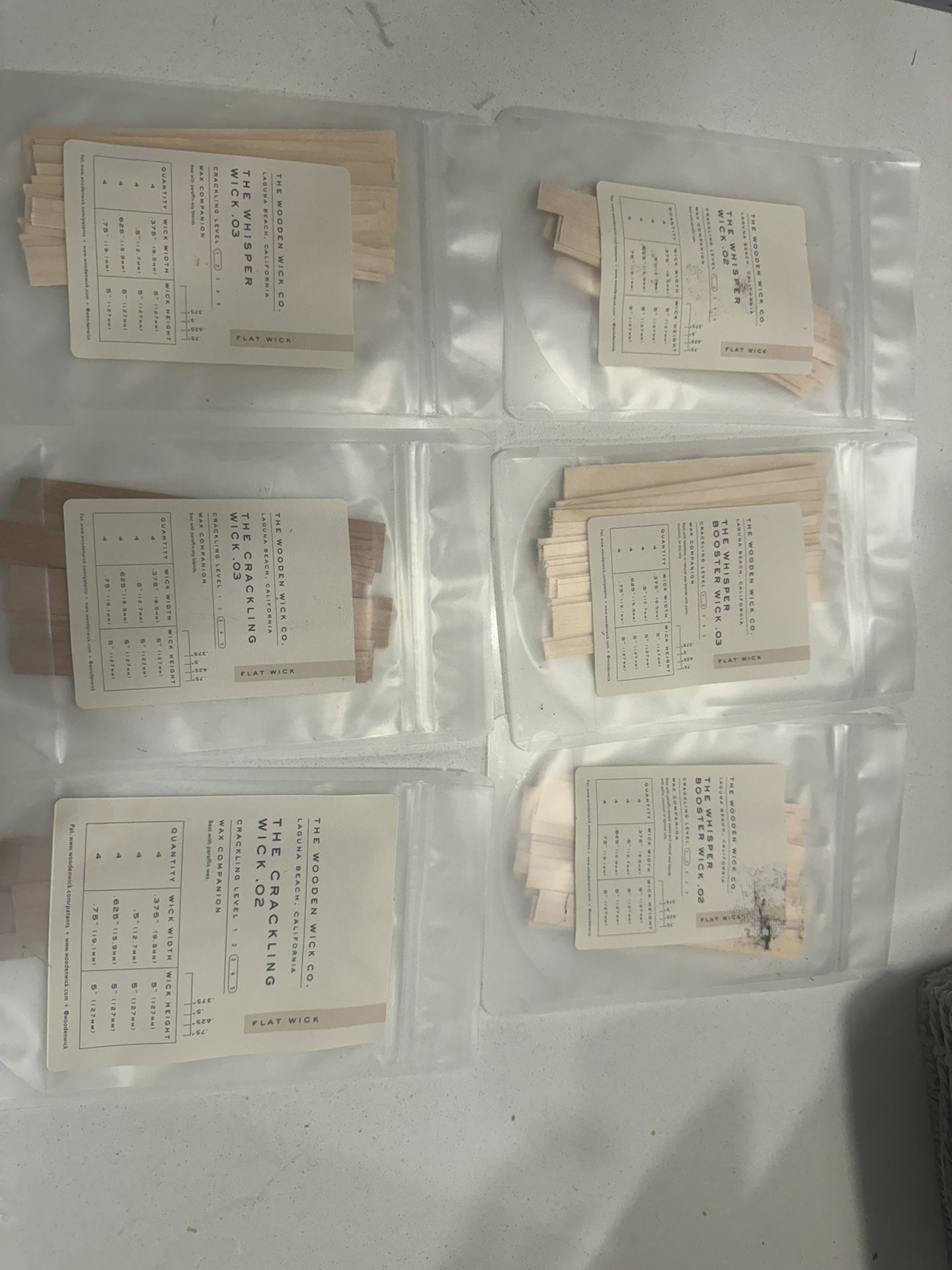 Wooden Candle Wicks – The Wooden Wick Co. – Multiple Styles