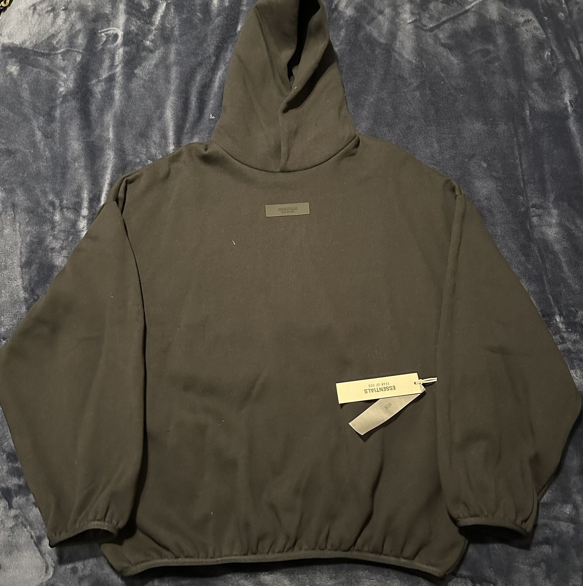 Fear Of God Essentials Core Collection Oversized Hoodie Black Medium