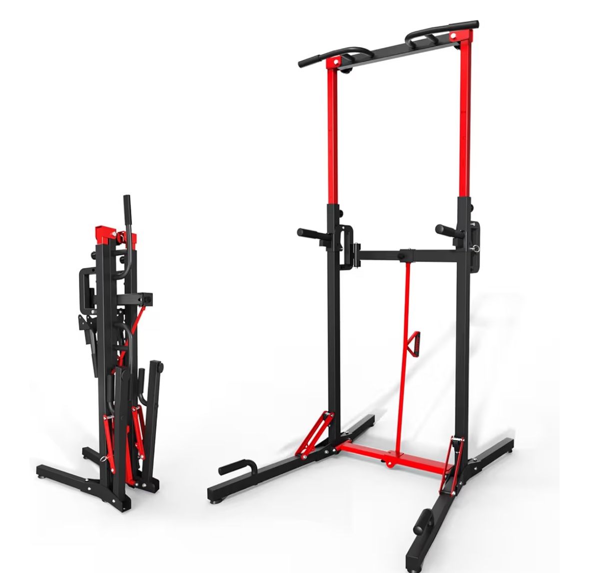 Foldable Power Tower Pull Up Bar Station