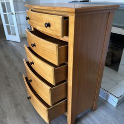 Tall Dresser Oak Wood