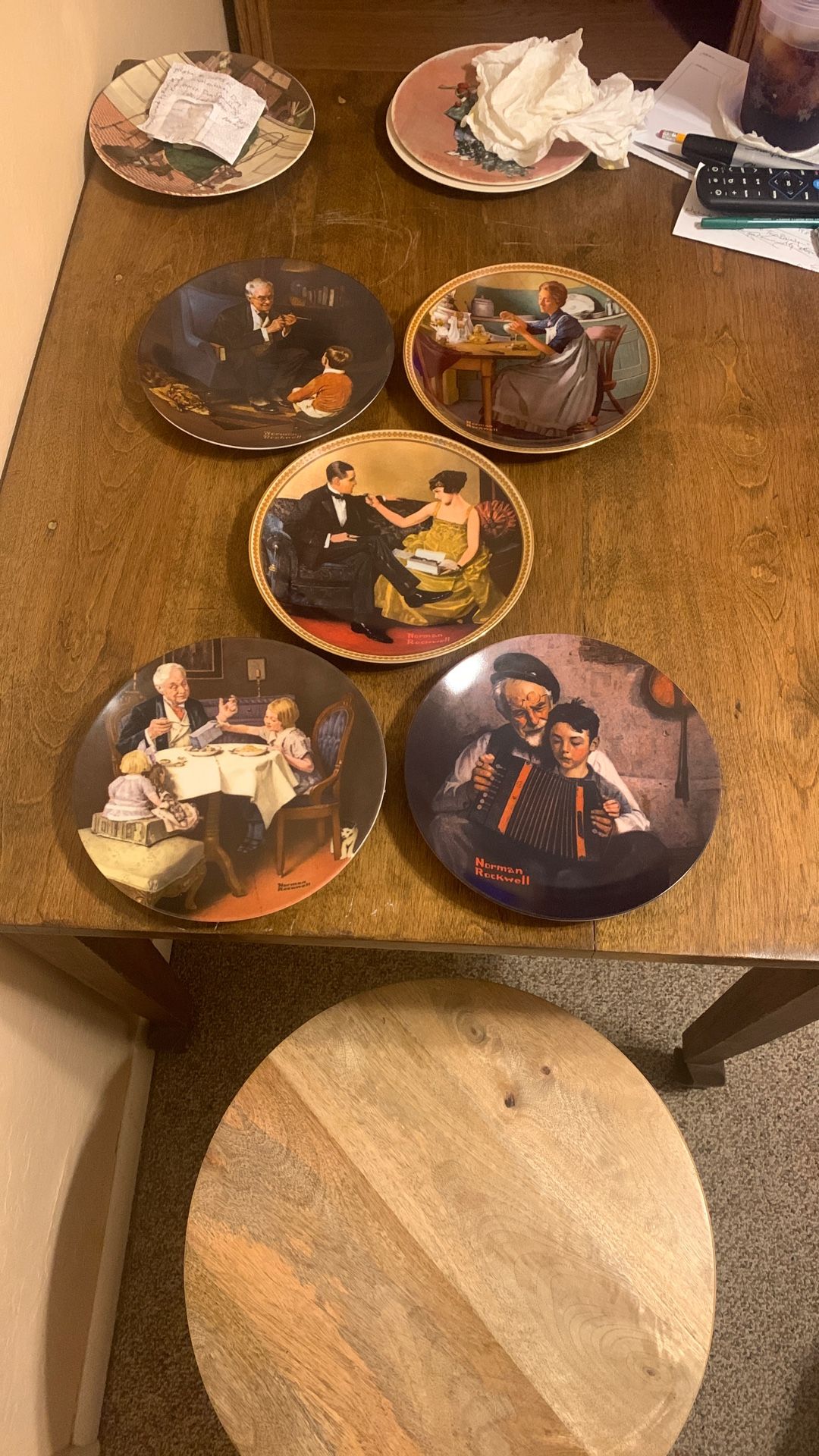 Norman Rockwell Limited Edition Collector Plates. Mint