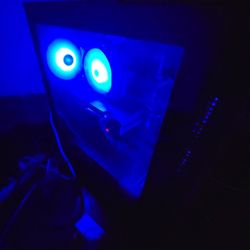 gaming pc entire setup + gaming monitor 165hz + razer huntsman mini tournament keyboard + mouse pad