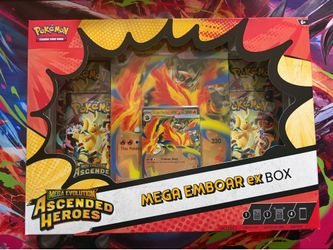 Pokemon Ascended Heroes Mega Emboar Ex Box