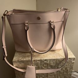 Tory Burch Pink Leather Bag 