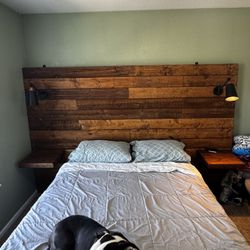 Handmade Wooden Headboard 