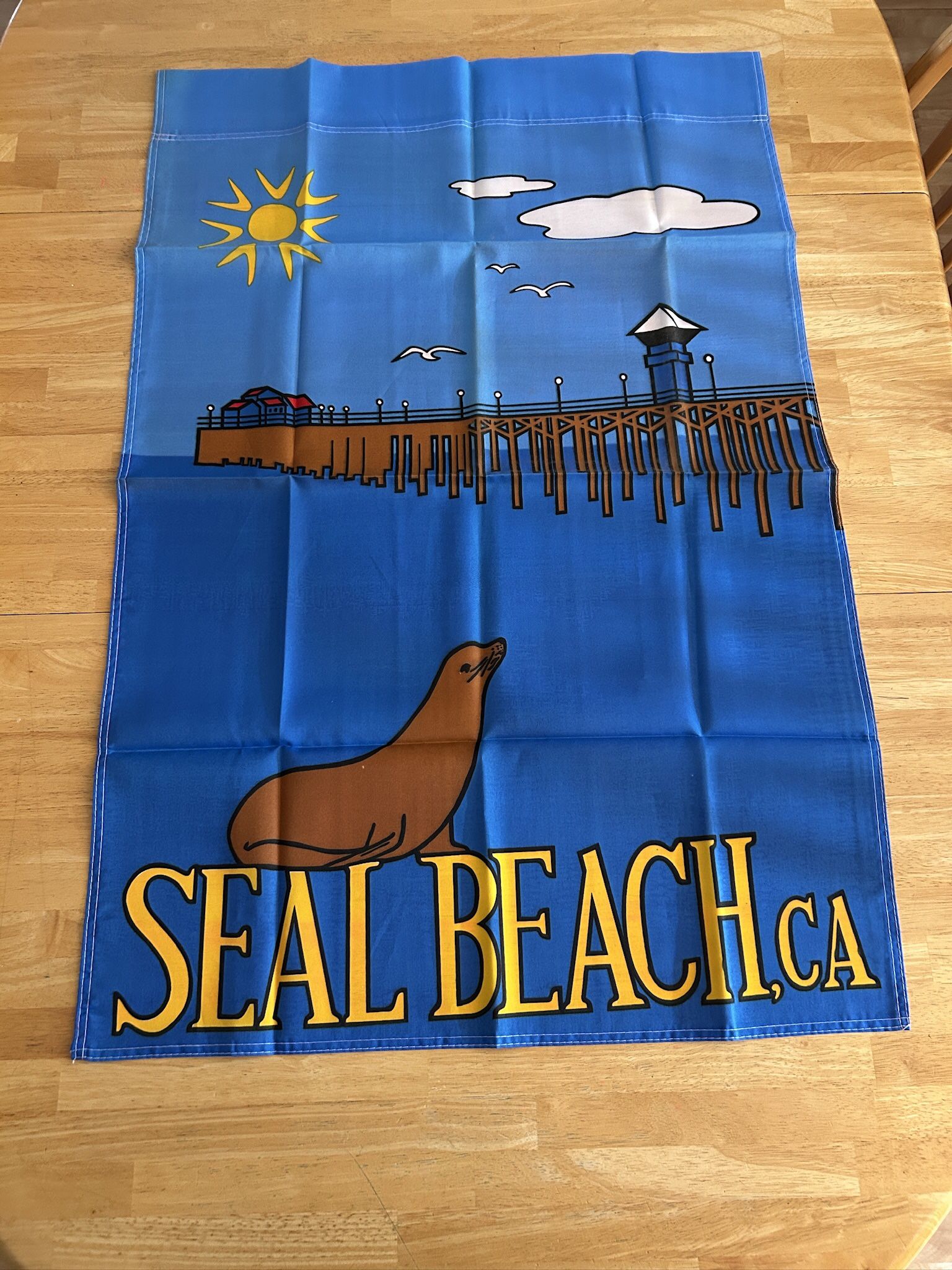 Seal Beach Flag Large Outdoor 