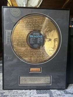 BEATLES GOLD IMAGINE RECORD