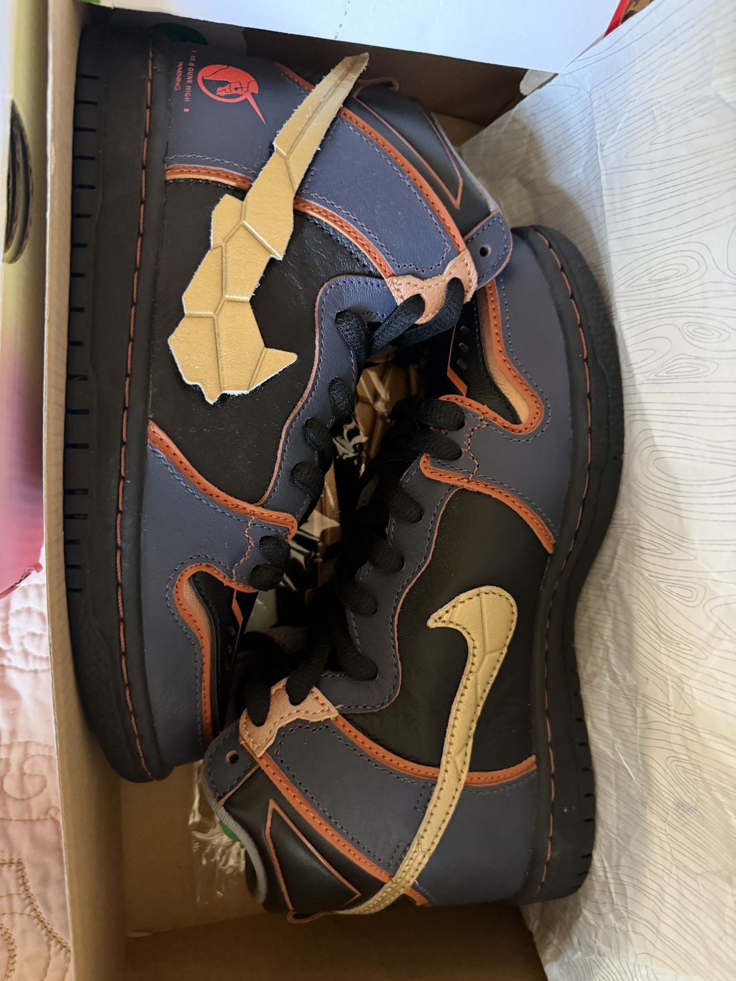 NIKE SB DUNK HIGH RX-0 UNICORN GUNDAM 02 BANSHEE BLACK SZ: 5M