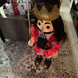 Vintage Nutcracker Christmas Light Up 34 Lighted Figurine.