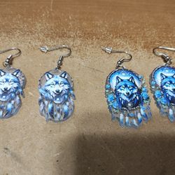 Wolf Earrings