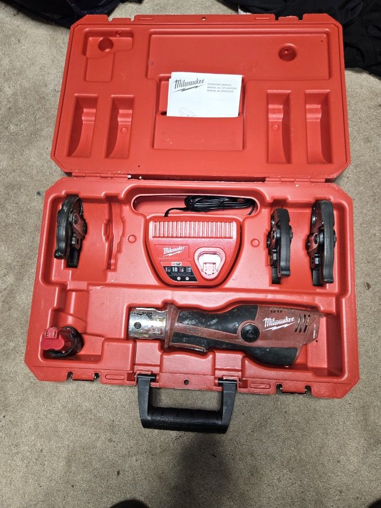 Milwaukee M12 Propress All Jaws Included