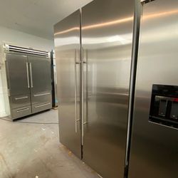 GE Monogram Column Refrigerator 48"inch Side By Side 