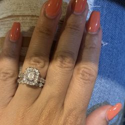 2 Karat Celebration Ring W/ 1 Karat Wedding Band