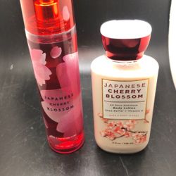 Bath And Body Works Japanese Cherry Blossom Mist And Body Lotion 