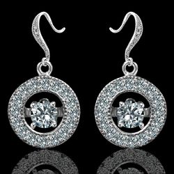 Diamond Veneer in Rhythm Forever Motion Sterling Silver Earrings 635E234