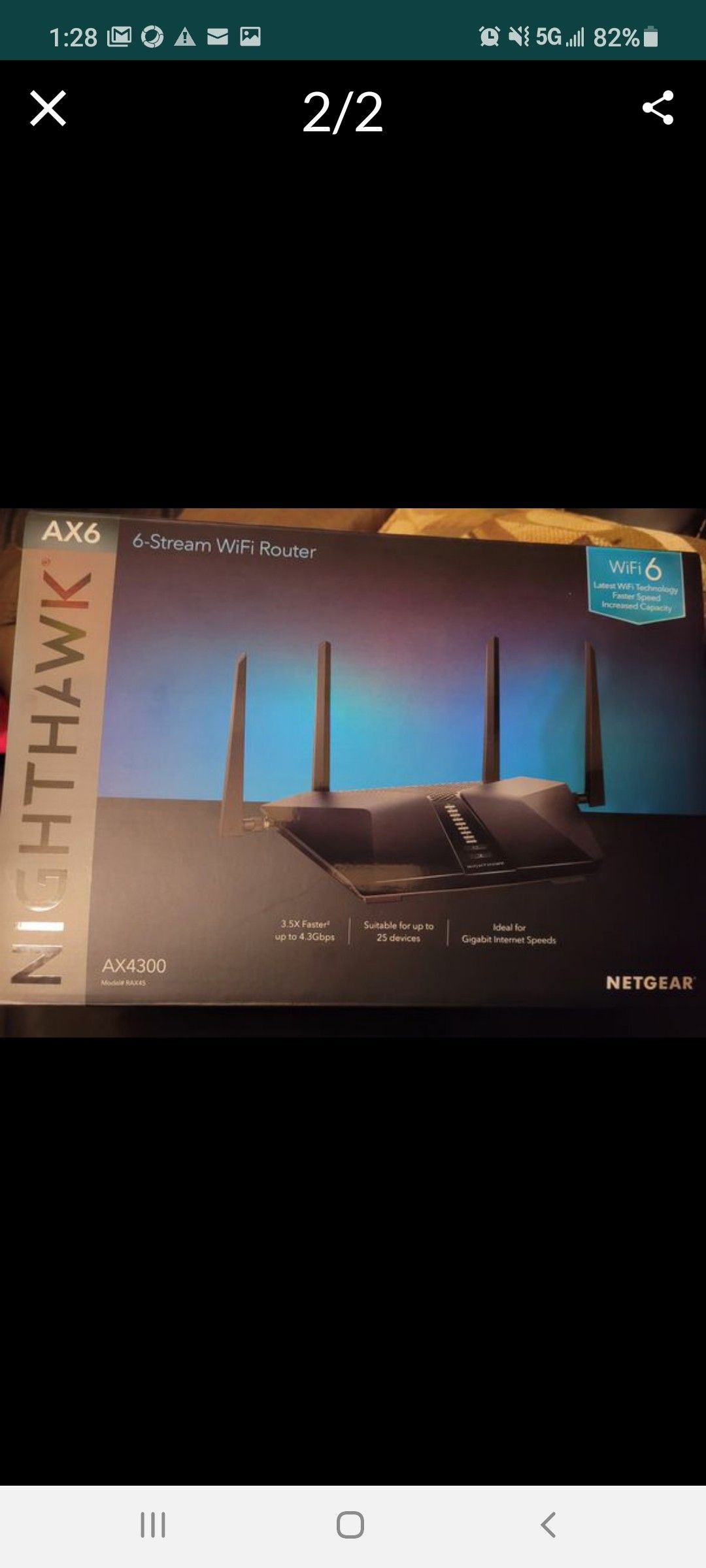 Netgear Nighthawk AX6 WiFi Router